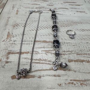 Brighton Silvertone Jewelry Set